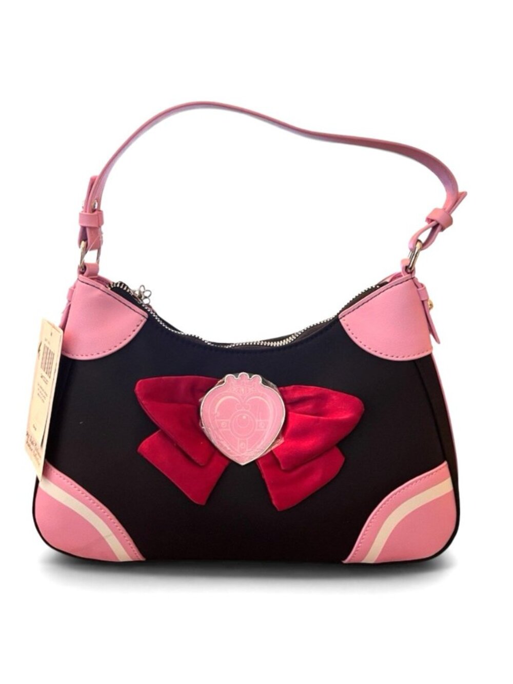 Sailor Moon Pretty Guardian Bow Charm Shoulder Bag Purse Cosmic Heart NWT
